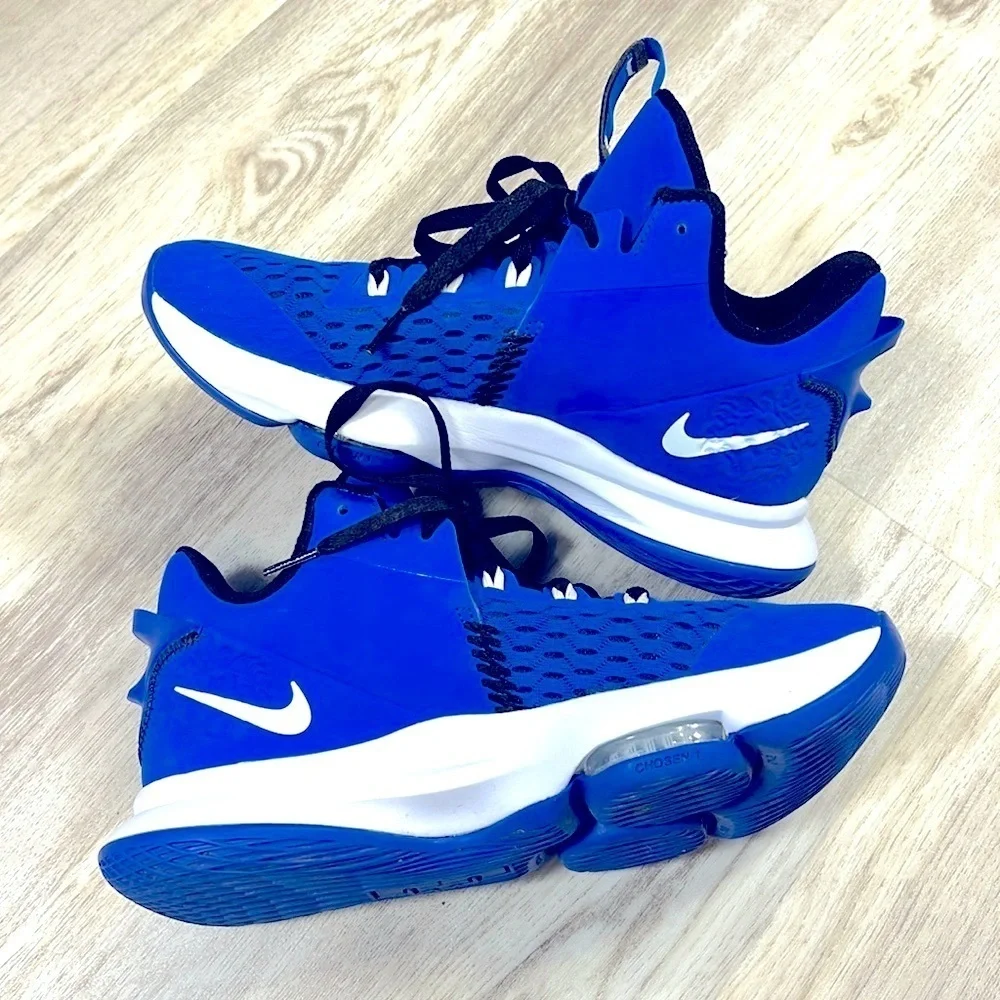 Nike‎ LeBron Witness 5 ‘Game Royal’ Blue White CQ9380-400 | Zoom Air Basketball